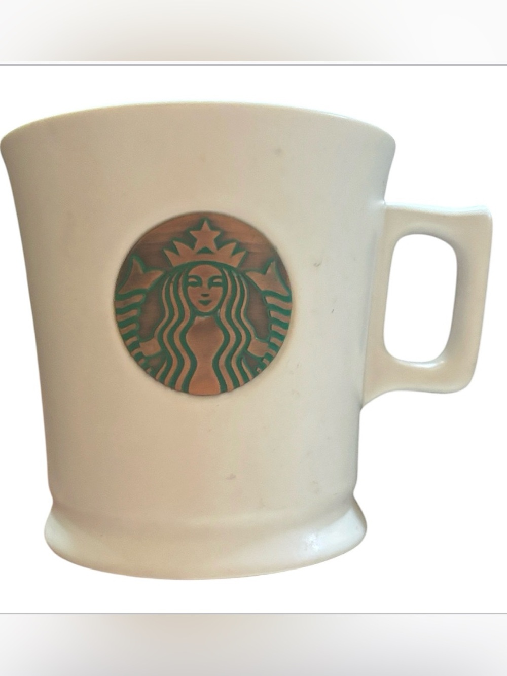 Starbucks | White Heavy Ceramic Coffee Mug | Collectors Cup | Traditional Logo